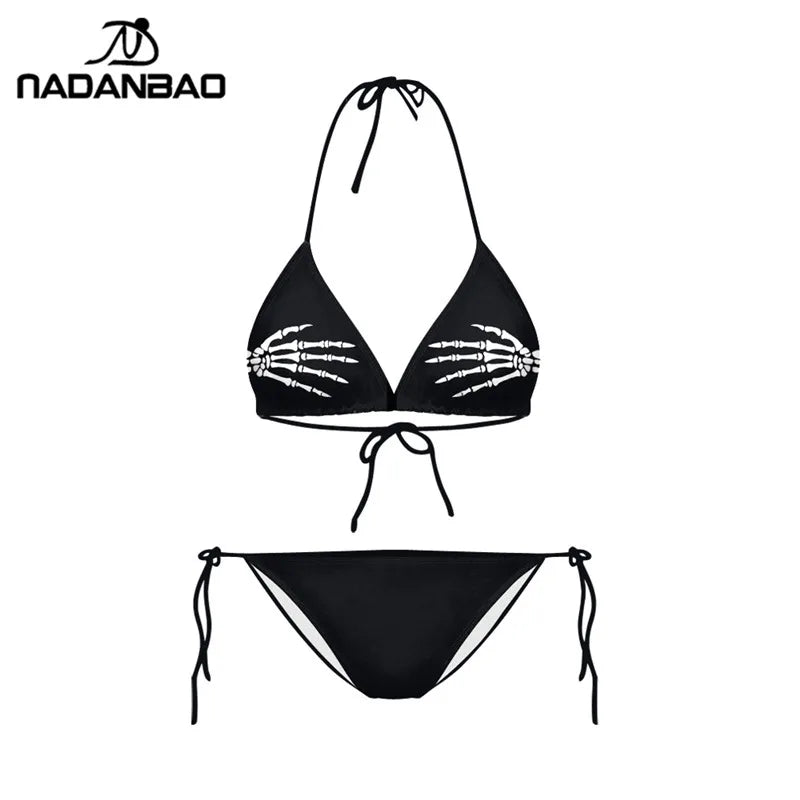 Skull Print Bikini Set – Bold Beach Swimwear for Women 2026