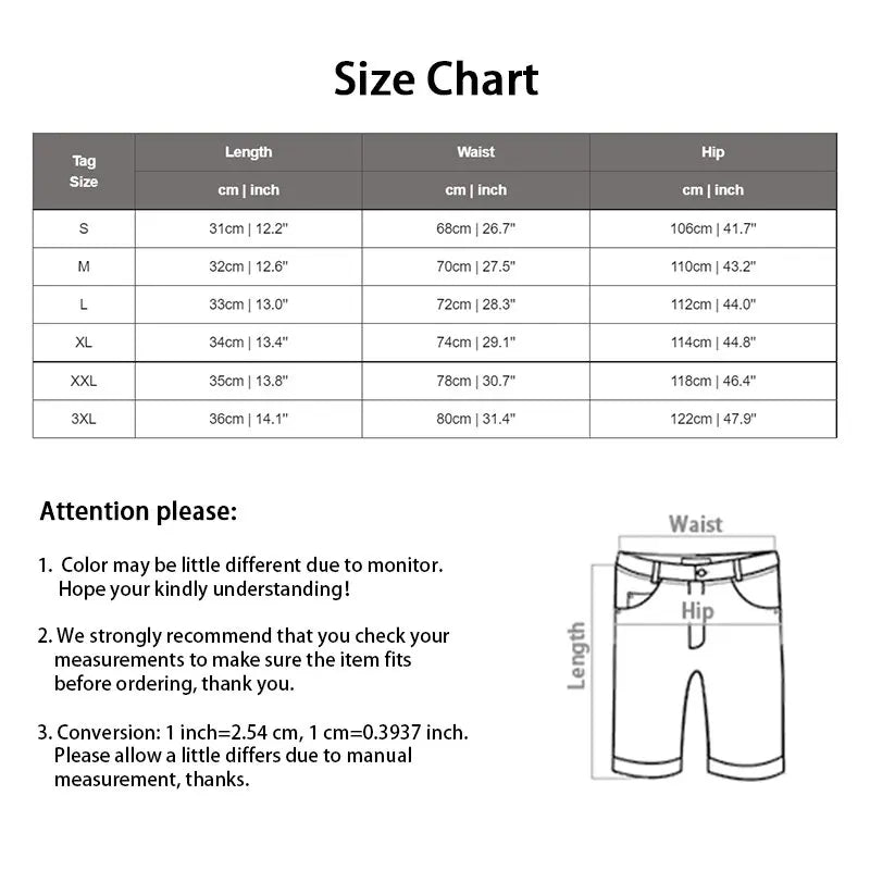 Men's Casual Ice Silk Beach Shorts