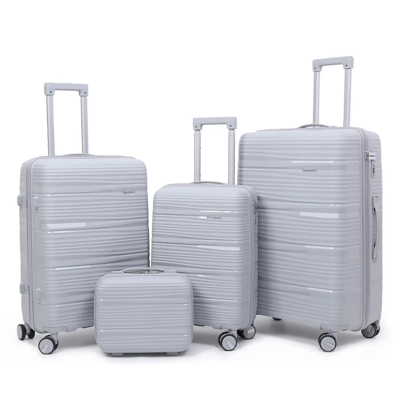 4-Piece Travel Luggage Set with Locks & Spinner Wheels