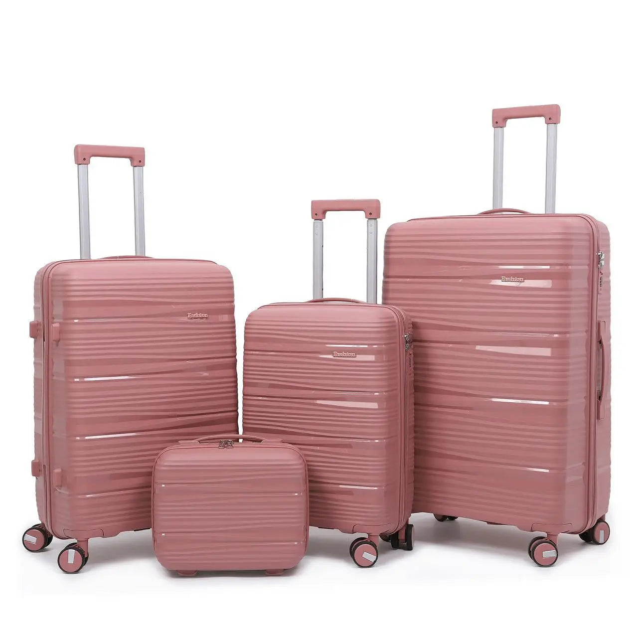 4-Piece Travel Luggage Set with Locks & Spinner Wheels