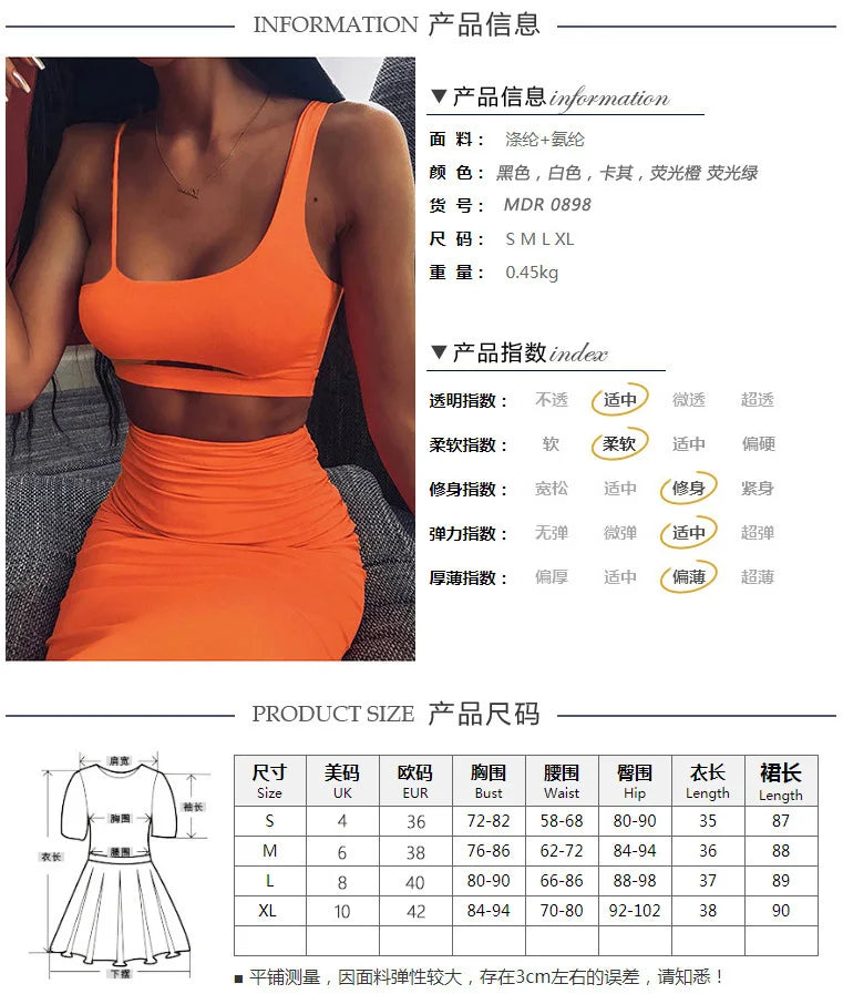 Women's Pleated Hollowout Two-Piece Dress