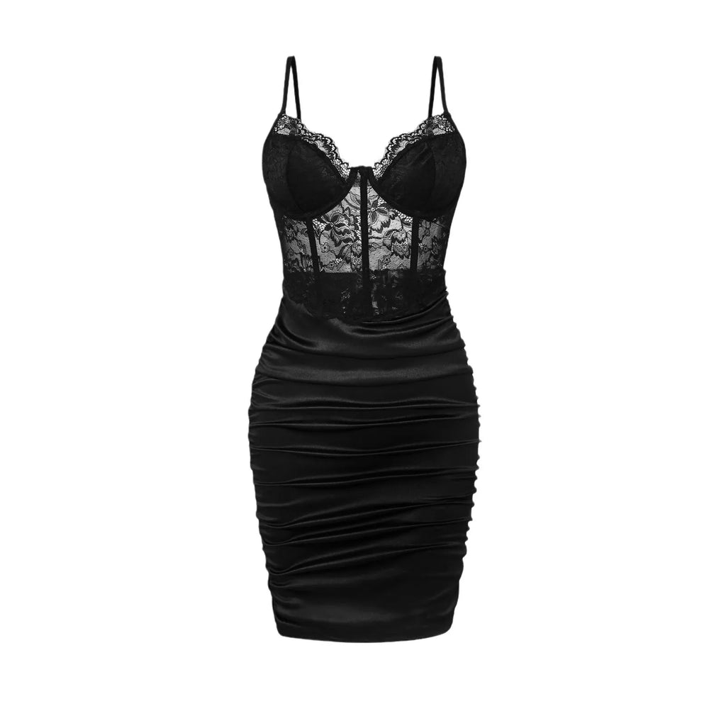 Women's Y2K Lace Sleeveless Dress